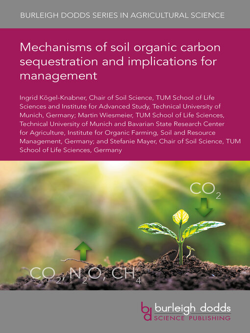 Cover image for Mechanisms of soil organic carbon sequestration and implications for management